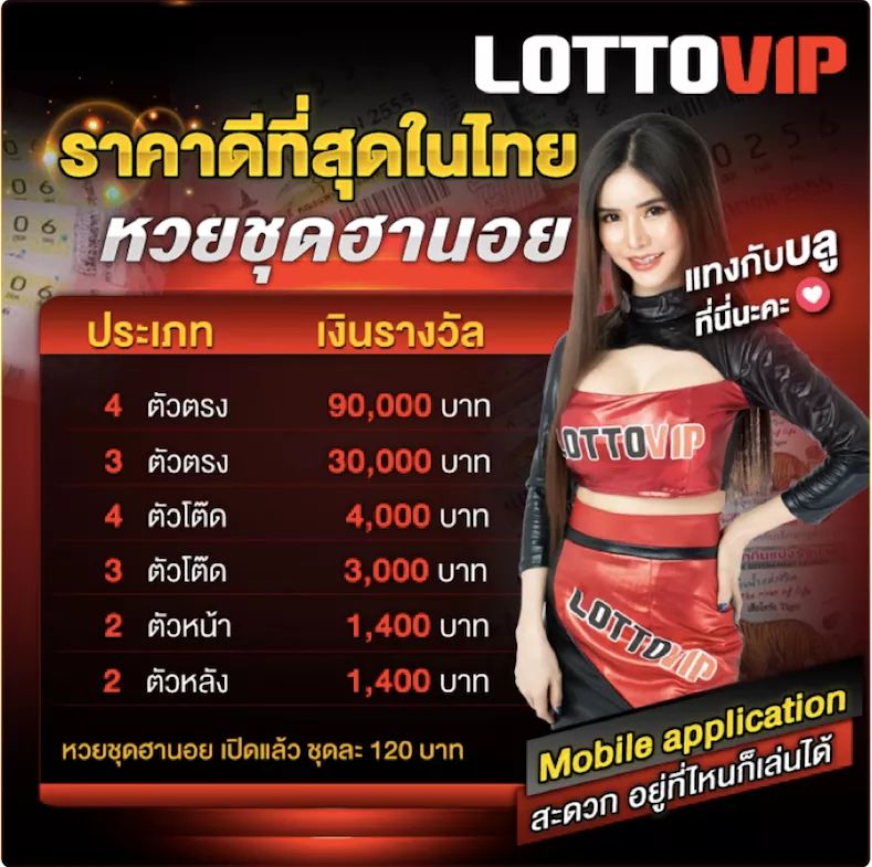 อัตราจ่าย แทงหวยฮานอย ที่ดีที่สุดในประเทศไทย